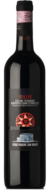 23,95 € Spedizione Gratuita | Vino rosso San Biagio Idillio D.O.C.G. Montepulciano d'Abruzzo Colline Teramane Abruzzo Italia Montepulciano Bottiglia 75 cl