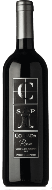 8,95 € Spedizione Gratuita | Vino rosso San Pietro Collada I.G.T. Collina del Milanese lombardia Italia Merlot, Croatina Bottiglia 75 cl