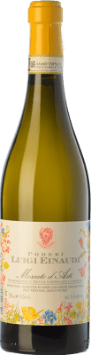 12,95 € Spedizione Gratuita | Vino dolce Einaudi D.O.C.G. Moscato d'Asti Piemonte Italia Moscato Bianco Bottiglia 75 cl