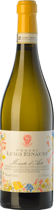 12,95 € Бесплатная доставка | Сладкое вино Einaudi D.O.C.G. Moscato d'Asti Пьемонте Италия Muscat White бутылка 75 cl