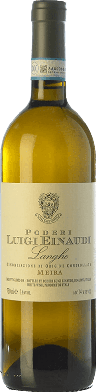 22,95 € Envío gratis | Vino blanco Einaudi Bianco Vigna Meira D.O.C. Langhe Piemonte Italia Pinot Gris Botella 75 cl