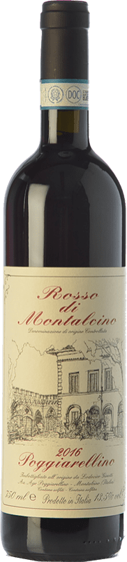 22,95 € 送料無料 | 赤ワイン Poggiarellino D.O.C. Rosso di Montalcino トスカーナ イタリア Sangiovese ボトル 75 cl