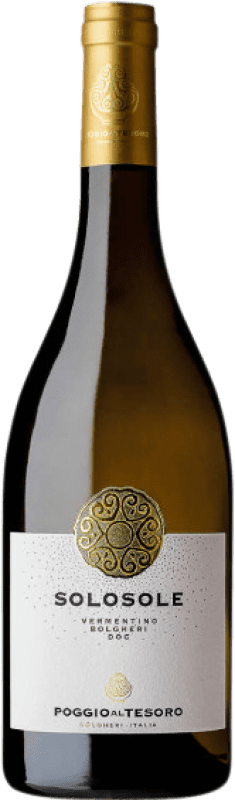 17,95 € Envío gratis | Vino Blanco Poggio al Tesoro Solosole D.O.C. Bolgheri Toscana Italia Vermentino 75 cl