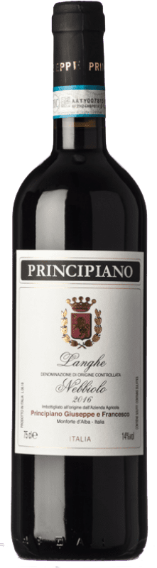 17,95 € Free Shipping | Red Wine Principiano D.O.C. Langhe Piemonte Italy Nebbiolo 75 cl
