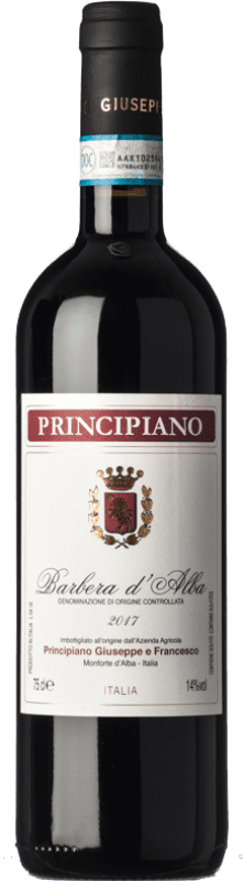 12,95 € Envío gratis | Vino tinto Principiano D.O.C. Barbera d'Alba Piemonte Italia Barbera Botella 75 cl