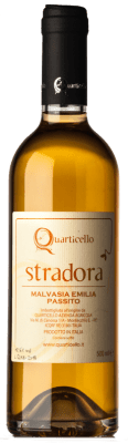 39,95 € Kostenloser Versand | Süßer Wein Quarticello Passito Stradora I.G.T. Emilia Romagna Emilia-Romagna Italien Malvasia di Candia Aromatica Medium Flasche 50 cl
