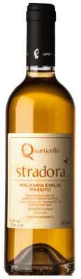 29,95 € Spedizione Gratuita | Vino Dolce Quarticello Stradora Passito I.G.T. Emilia Romagna Emilia-Romagna Italia Malvasia Bottiglia Medium 50 cl