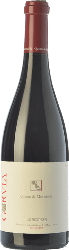 36,95 € Envoi gratuit | Vin rouge Quinta da Muradella Gorvia Tinto Chêne D.O. Monterrei Galice Espagne Mencía, Caíño Noir, Bastardo Bouteille 75 cl