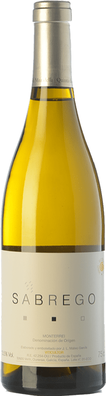31,95 € Spedizione Gratuita | Vino Bianco Quinta da Muradella Sábrego Crianza — Invecchiato in Botte D.O. Monterrei Galizia Spagna Doña Blanca Eco — Biologico 75 cl