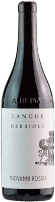 28,95 € Free Shipping | Red Wine Giovanni Rosso D.O.C. Langhe Piemonte Italy Nebbiolo Eco — Organic 75 cl