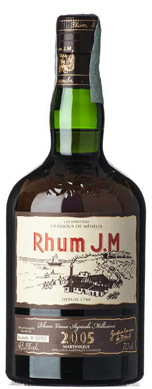 96,95 € Envio grátis | Rum Rhumerie JM J.M. Rhum Vieux Agricole Martinica Garrafa 70 cl