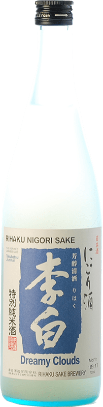 37,95 € Envio grátis | Sake Rihaku Shuzo Nigori Dreamy Clouds Japão 72 cl