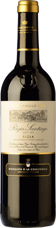 5,95 € Бесплатная доставка | Красное вино Marqués de La Concordia Rioja Santiago молодое D.O.Ca. Rioja Ла-Риоха Испания Tempranillo — Темпранильо Бутылка 75 cl