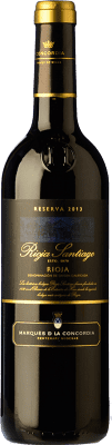 8,95 € Spedizione Gratuita | Vino rosso Rioja Santiago Riserva D.O.Ca. Rioja La Rioja Spagna Tempranillo Bottiglia 75 cl