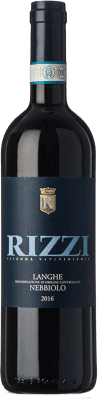 19,95 € Kostenloser Versand | Rotwein Nani Rizzi D.O.C. Langhe Piemont Italien Nebbiolo Flasche 75 cl