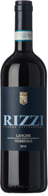 19,95 € Envio grátis | Vinho Tinto Nani Rizzi D.O.C. Langhe Piemonte Itália Nebbiolo 75 cl