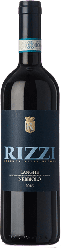 19,95 € Kostenloser Versand | Rotwein Nani Rizzi D.O.C. Langhe Piemont Italien Nebbiolo Flasche 75 cl