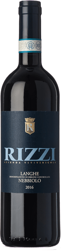 19,95 € Spedizione Gratuita | Vino rosso Nani Rizzi D.O.C. Langhe Piemonte Italia Nebbiolo Bottiglia 75 cl