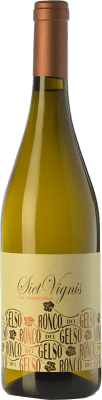 19,95 € Spedizione Gratuita | Vino bianco Ronco del Gelso Siet Vignis D.O.C. Friuli Isonzo Friuli-Venezia Giulia Italia Chardonnay Bottiglia 75 cl