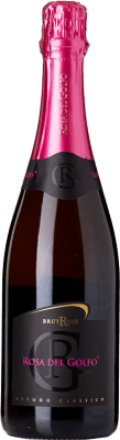 29,95 € Spedizione Gratuita | Spumante rosato Rosa del Golfo Metodo Classico Rosé Brut I.G.T. Puglia Puglia Italia Negroamaro, Chardonnay Bottiglia 75 cl