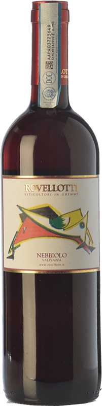 12,95 € Envío gratis | Vino tinto Rovellotti Val Plazza D.O.C. Colline Novaresi  Piemonte Italia Nebbiolo Botella 75 cl
