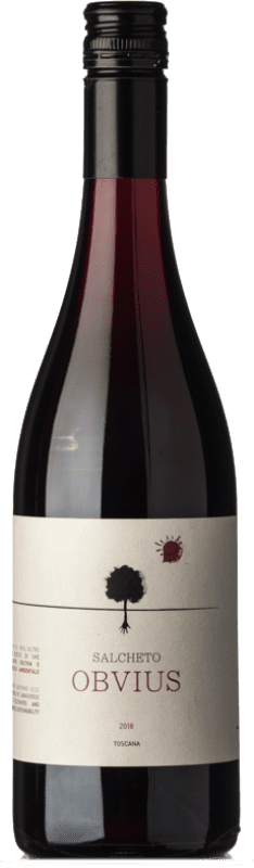 18,95 € Бесплатная доставка | Красное вино Salcheto Rosso Obvius I.G.T. Toscana Тоскана Италия Sangiovese бутылка 75 cl