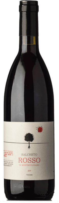 12,95 € Kostenloser Versand | Rotwein Salcheto D.O.C. Rosso di Montepulciano Toskana Italien Merlot, Canaiolo, Prugnolo Gentile Eco Biologisch Flasche 75 cl