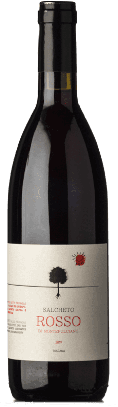 12,95 € Spedizione Gratuita | Vino rosso Salcheto D.O.C. Rosso di Montepulciano Toscana Italia Merlot, Canaiolo, Prugnolo Gentile Bottiglia 75 cl