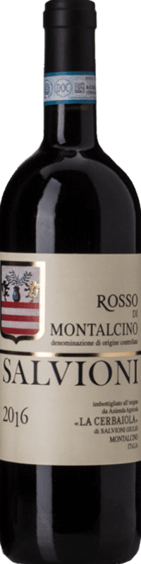 59,95 € Kostenloser Versand | Rotwein Salvioni D.O.C. Rosso di Montalcino Toskana Italien Sangiovese Flasche 75 cl