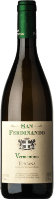 12,95 € Envío gratis | Vino Blanco San Ferdinando I.G.T. Toscana Toscana Italia Vermentino 75 cl