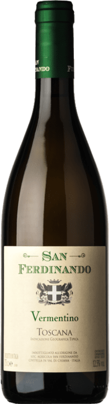 12,95 € Бесплатная доставка | Белое вино San Ferdinando I.G.T. Toscana Тоскана Италия Vermentino бутылка 75 cl