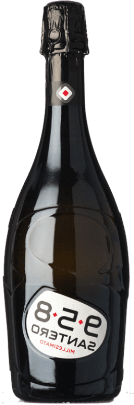 9,95 € Envoi gratuit | Vin Mousseux Blanc Santero 958 Extra Dry — Extra-Sec Millesimato D.O.C. Piedmont Piémont Italie Bacca Bouteille 75 cl