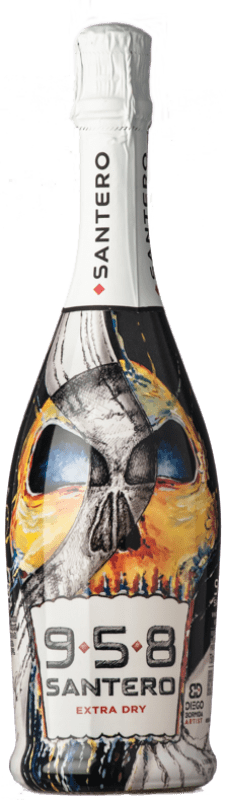 9,95 € Envoi gratuit | Vin Mousseux Blanc Santero 958 Calavera Bormida Flowers Nº 1 Extra Dry — Extra-Sec D.O.C. Piedmont Piémont Italie Bacca Bouteille 75 cl