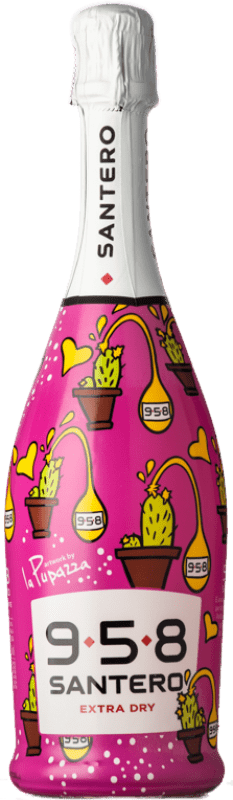 9,95 € Envoi gratuit | Vin Mousseux Blanc Santero 958 La Pupazza Cactus Extra Dry — Extra-Sec D.O.C. Piedmont Piémont Italie Bacca Bouteille 75 cl