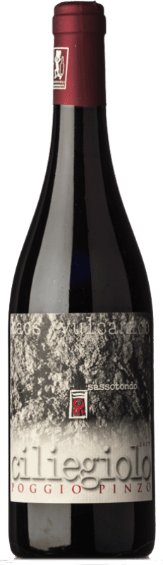 35,95 € 免费送货 | 红酒 Sassotondo Poggio Pinzo D.O.C. Maremma Toscana 托斯卡纳 意大利 Ciliegiolo 瓶子 75 cl