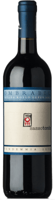 16,95 € Free Shipping | Red wine Sassotondo Rosso Ombra Blu Superiore D.O.C. Sovana Tuscany Italy Merlot, Sangiovese, Teroldego, Ciliegiolo Bottle 75 cl