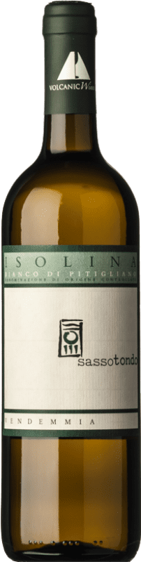 19,95 € Бесплатная доставка | Белое вино Sassotondo Bianco di Pitigliano Isolina Superiore I.G.T. Toscana Тоскана Италия Trebbiano, Sauvignon, Greco бутылка 75 cl