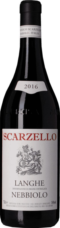 19,95 € Бесплатная доставка | Красное вино Scarzello D.O.C. Langhe Пьемонте Италия Nebbiolo бутылка 75 cl