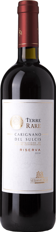 24,95 € 免费送货 | 红酒 Sella e Mosca Riserva Terre Rare 预订 D.O.C. Carignano del Sulcis 撒丁岛 意大利 Carignan 瓶子 75 cl