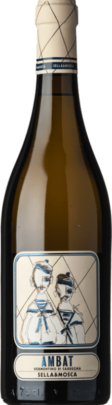 29,95 € Spedizione Gratuita | Vino bianco Sella e Mosca Ambat D.O.C. Vermentino di Sardegna sardegna Italia Vermentino Bottiglia 75 cl