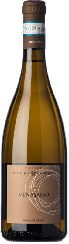 23,95 € Envio grátis | Vinho branco Selva Capuzza Menasasso Reserva D.O.C. Lugana Lombardia Itália Trebbiano di Lugana Garrafa 75 cl