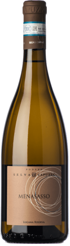 25,95 € Free Shipping | White Wine Selva Capuzza Menasasso Reserve — Aged D.O.C. Lugana Lombardia Italy Trebbiano Bottle 75 cl