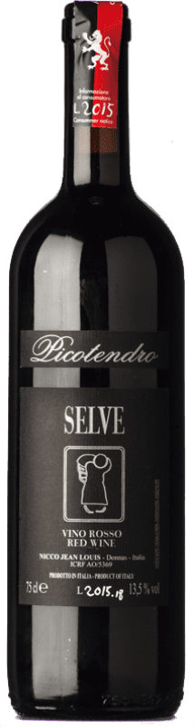 43,95 € Free Shipping | Red wine Selve Picotendro D.O.C. Valle d'Aosta Valle d'Aosta Italy Nebbiolo Bottle 75 cl