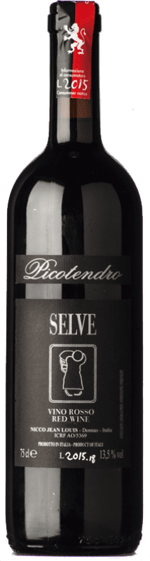 45,95 € Spedizione Gratuita | Vino rosso Selve Picotendro D.O.C. Valle d'Aosta Valle d'Aosta Italia Nebbiolo Biologico Bottiglia 75 cl
