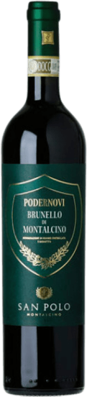 139,95 € Spedizione Gratuita | Vino rosso San Polo Podernovi D.O.C.G. Brunello di Montalcino Toscana Italia Sangiovese Bottiglia 75 cl