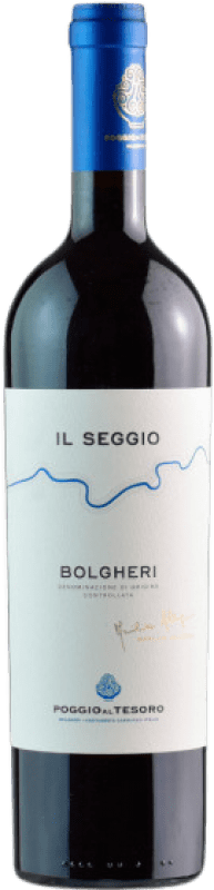 19,95 € Free Shipping | Red wine Poggio al Tesoro Rosso Il Seggio D.O.C. Bolgheri Tuscany Italy Merlot, Cabernet Sauvignon, Cabernet Franc, Petit Verdot Bottle 75 cl