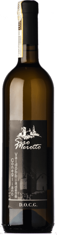 13,95 € Spedizione Gratuita | Vino bianco Siro Merotto Fermo D.O.C.G. Prosecco di Conegliano-Valdobbiadene Veneto Italia Glera Bottiglia 75 cl