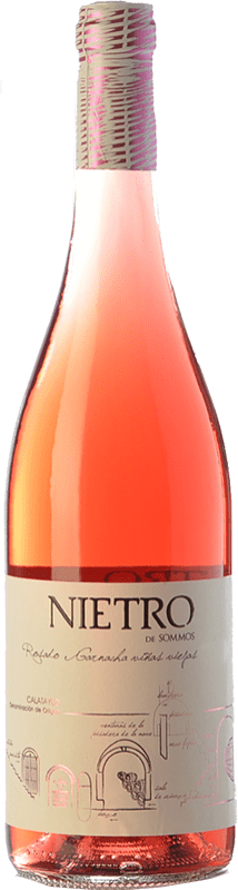 6,95 € Free Shipping | Rosé wine Sommos Nietro Rosado D.O. Calatayud Spain Grenache Bottle 75 cl