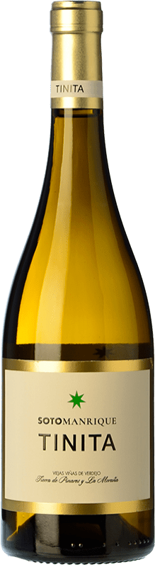8,95 € Free Shipping | White wine Soto y Manrique Tinita Aged I.G.P. Vino de la Tierra de Castilla y León Castilla y León Spain Verdejo Bottle 75 cl