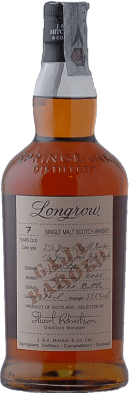 101,95 € 免费送货 | 威士忌单一麦芽威士忌 Springbank Longrow Gaja Barolo 坎贝尔敦 英国 7 岁 瓶子 75 cl